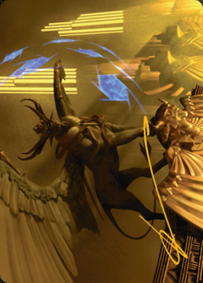 Raffine, Scheming Seer Art Card (Gold-Stamped Signature) [Streets of New Capenna Art Series] | Gate City Games LLC