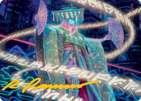 Satsuki, the Living Lore Art Card (Gold-Stamped Signature) [Kamigawa: Neon Dynasty Art Series] | Gate City Games LLC