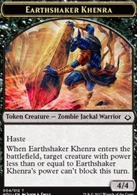 Earthshaker Khenra // Cat Double-sided Token [Hour of Devastation Tokens] | Gate City Games LLC