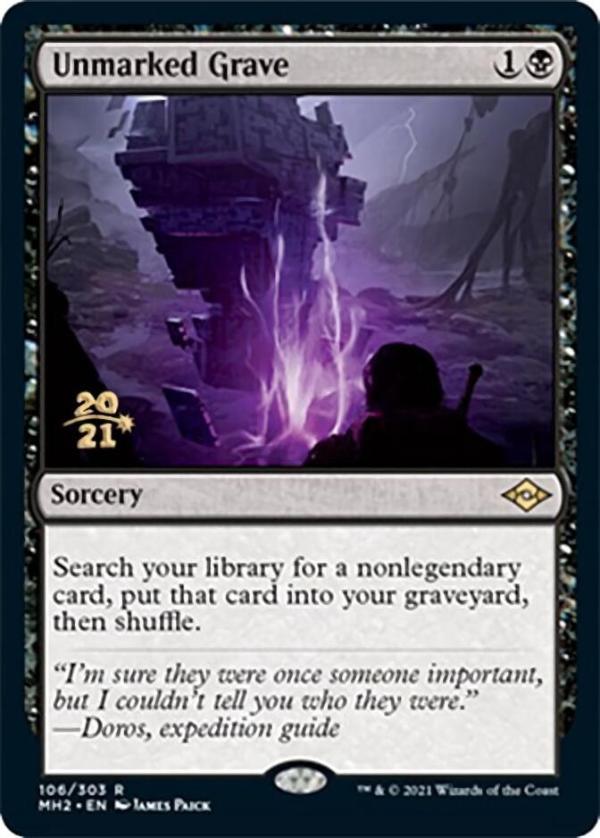 Unmarked Grave [Modern Horizons 2 Prerelease Promos] | Gate City Games LLC