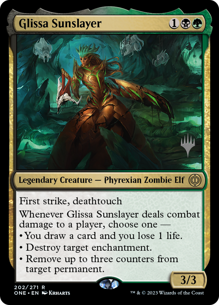 Glissa Sunslayer (Promo Pack) [Phyrexia: All Will Be One Promos] | Gate City Games LLC