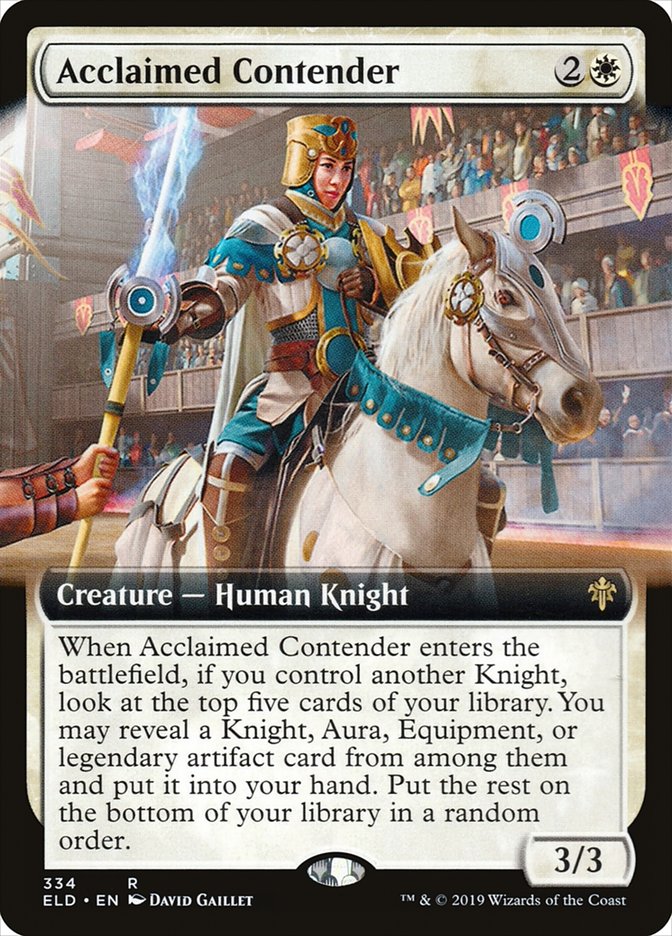 Acclaimed Contender (Extended Art) [Throne of Eldraine] | Gate City Games LLC