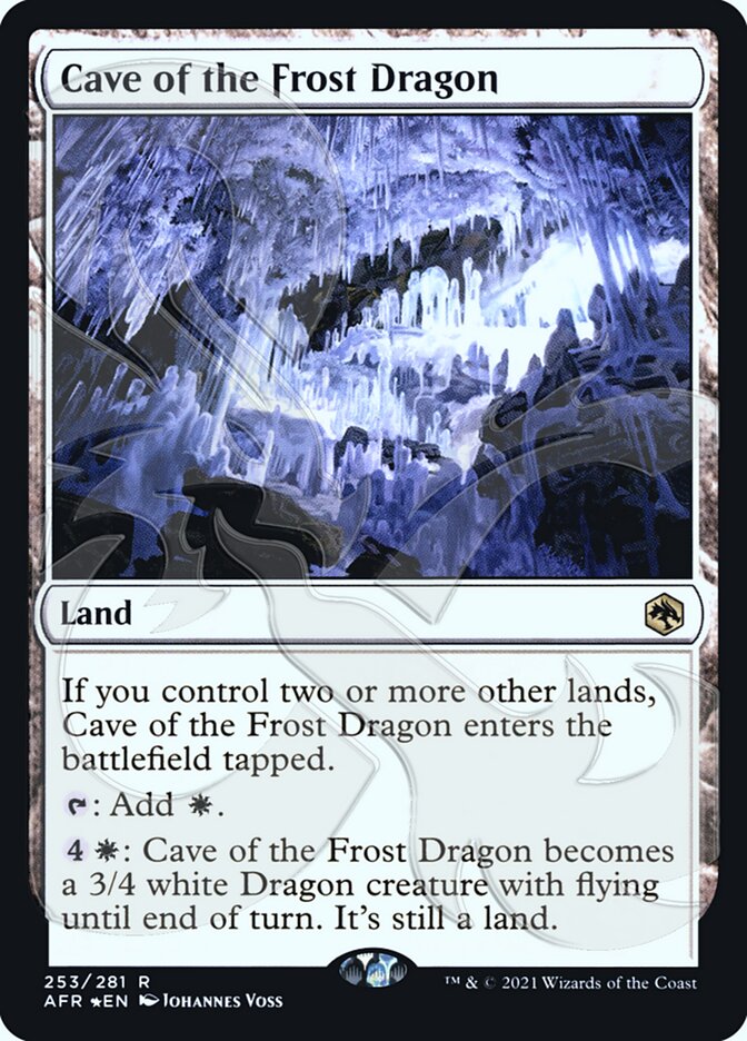 Cave of the Frost Dragon (Ampersand Promo) [Dungeons & Dragons: Adventures in the Forgotten Realms Promos] | Gate City Games LLC