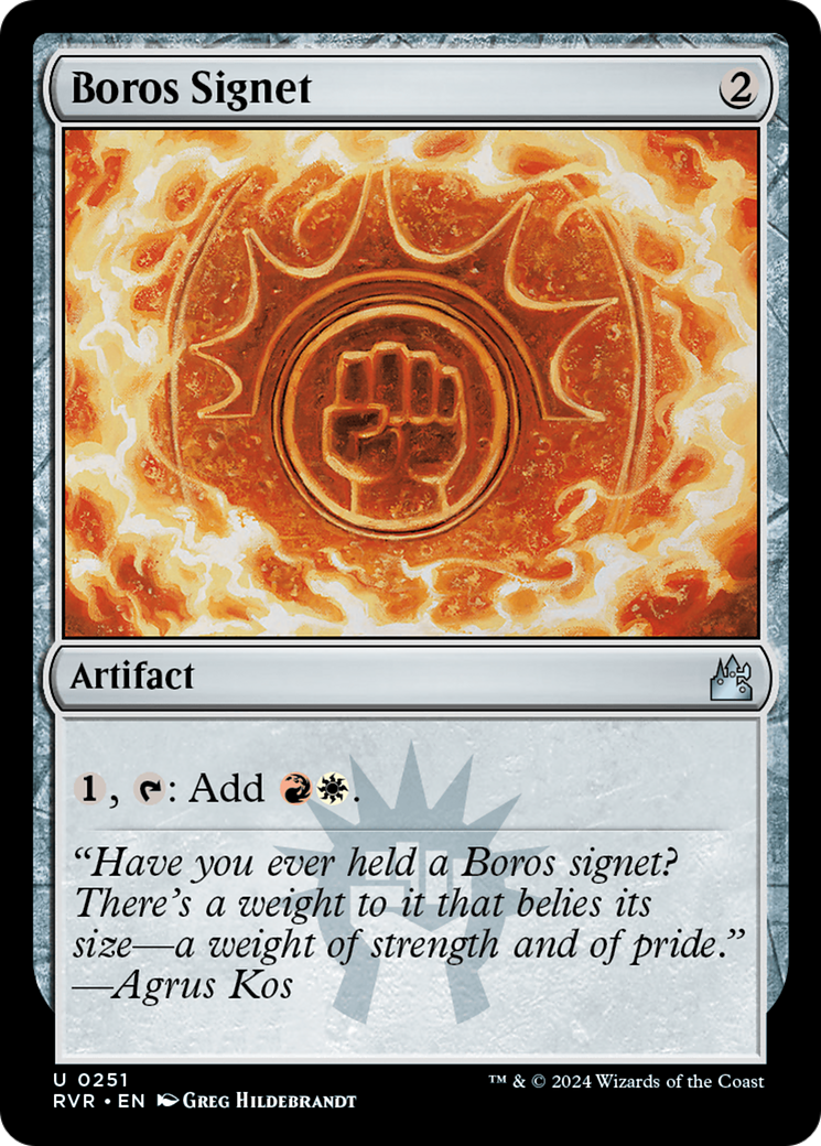 Boros Signet [Ravnica Remastered] | Gate City Games LLC