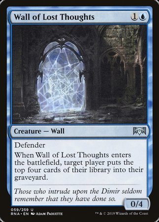 Wall of Lost Thoughts [Ravnica Allegiance] | Gate City Games LLC