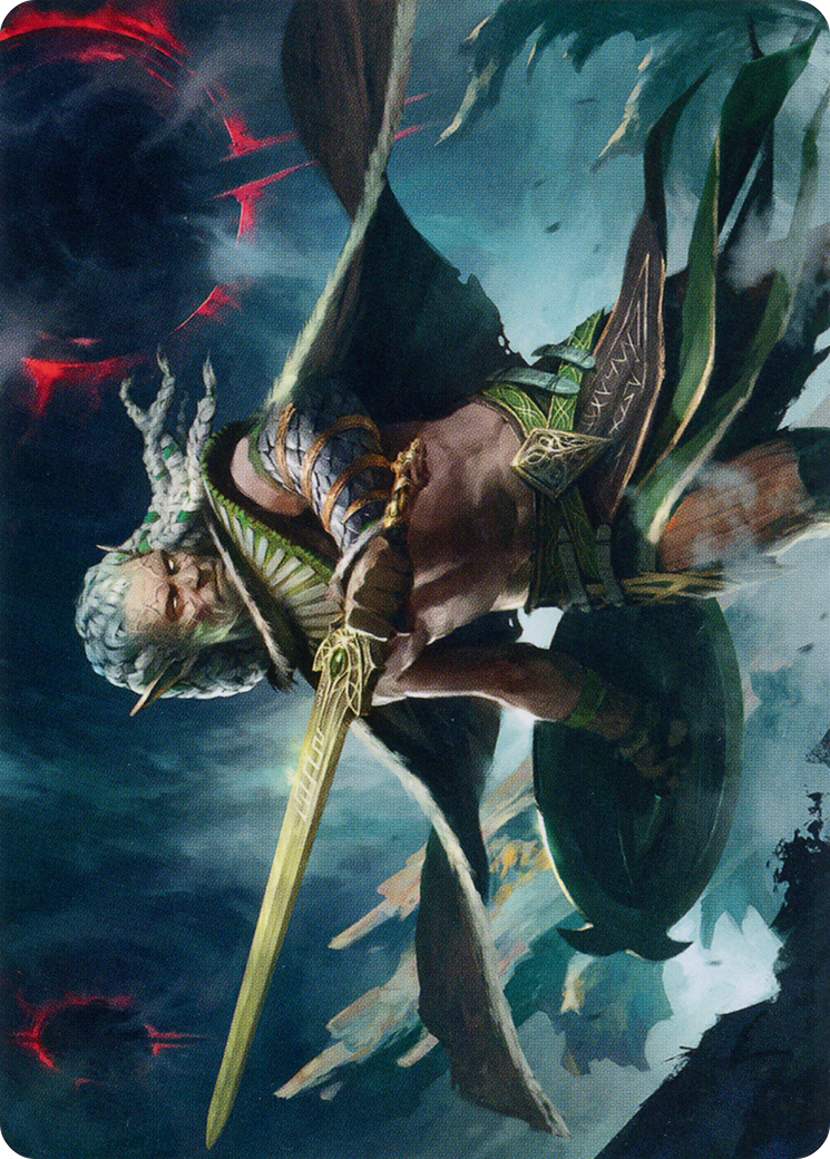 Serpent-Blade Assailant Art Card (40) [March of the Machine Art Series] | Gate City Games LLC
