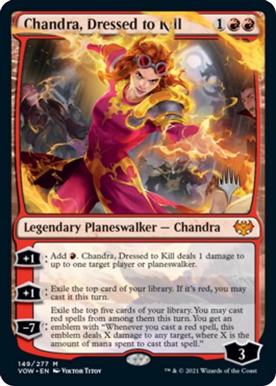 Chandra, Dressed to Kill (Promo Pack) [Innistrad: Crimson Vow Promos] | Gate City Games LLC