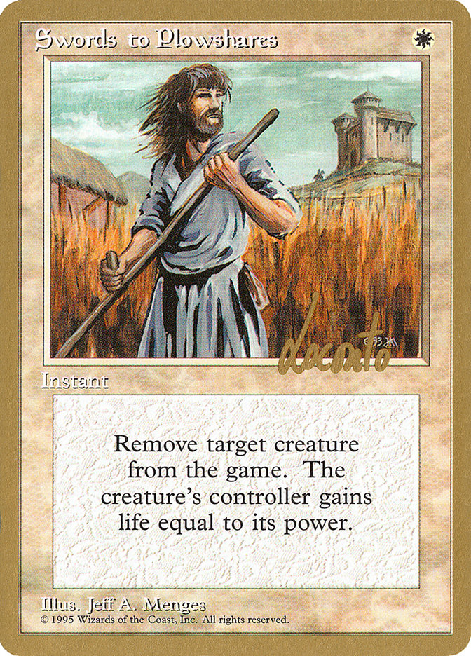 Swords to Plowshares (Michael Loconto) [Pro Tour Collector Set] | Gate City Games LLC