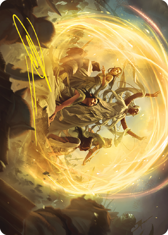 Heroic Intervention Art Card (Gold-Stamped Signature) [The Lord of the Rings: Tales of Middle-earth Art Series] | Gate City Games LLC