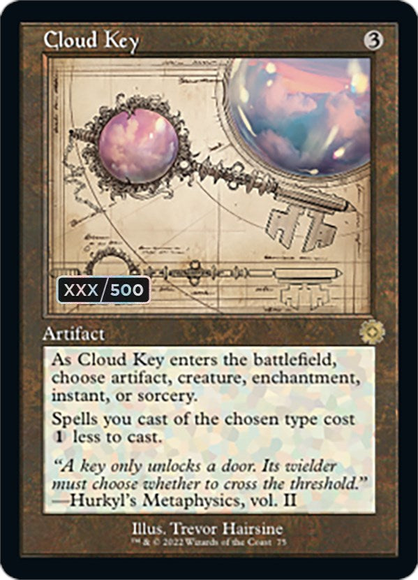 Cloud Key (Retro Schematic) (Serial Numbered) [The Brothers' War Retro Artifacts] | Gate City Games LLC