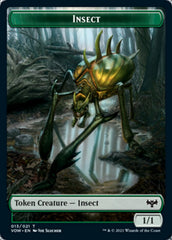 Insect // Dragon Illusion Double-sided Token [Innistrad: Crimson Vow Tokens] | Gate City Games LLC