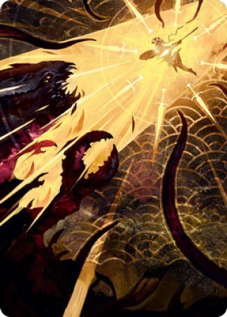 Defiant Strike Art Card [Strixhaven: School of Mages Art Series] | Gate City Games LLC