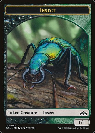 Insect Token [Guilds of Ravnica Tokens] | Gate City Games LLC