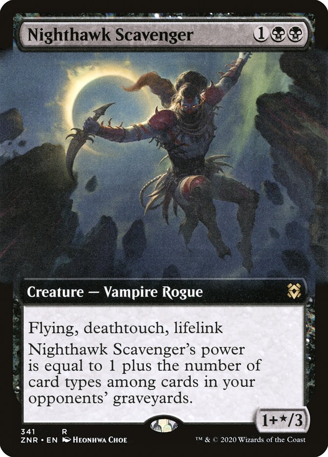 Nighthawk Scavenger (Extended Art) [Zendikar Rising] | Gate City Games LLC