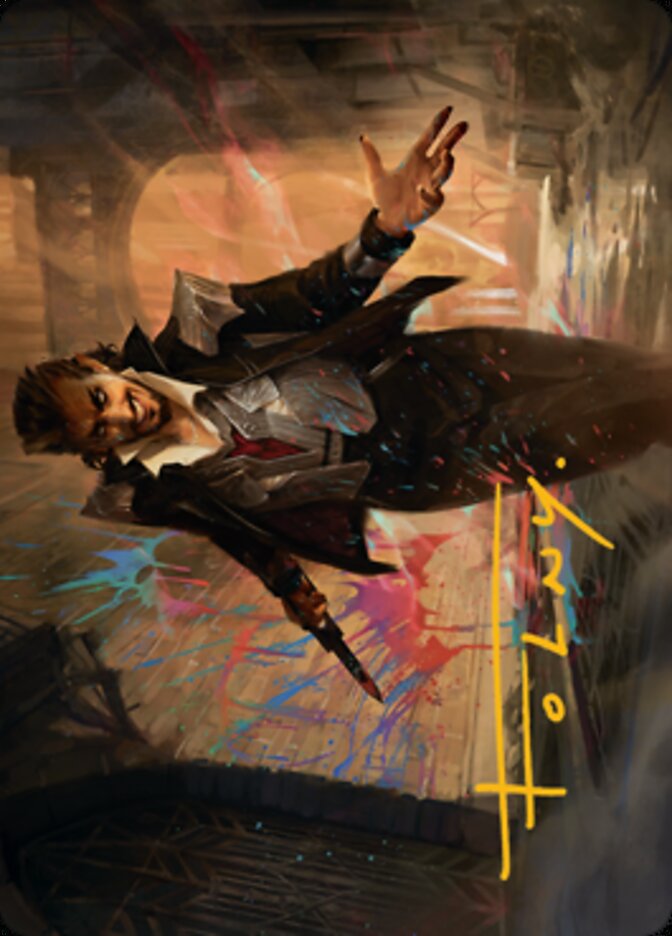 Anhelo, the Painter Art Card (Gold-Stamped Signature) [Streets of New Capenna Art Series] | Gate City Games LLC