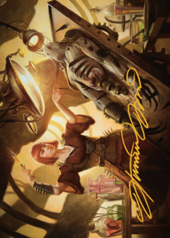 Ashnod, Flesh Mechanist Art Card (Gold-Stamped Signature) [The Brothers' War Art Series] | Gate City Games LLC