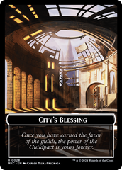 City's Blessing // Zombie Double-Sided Token [Murders at Karlov Manor Commander Tokens] | Gate City Games LLC