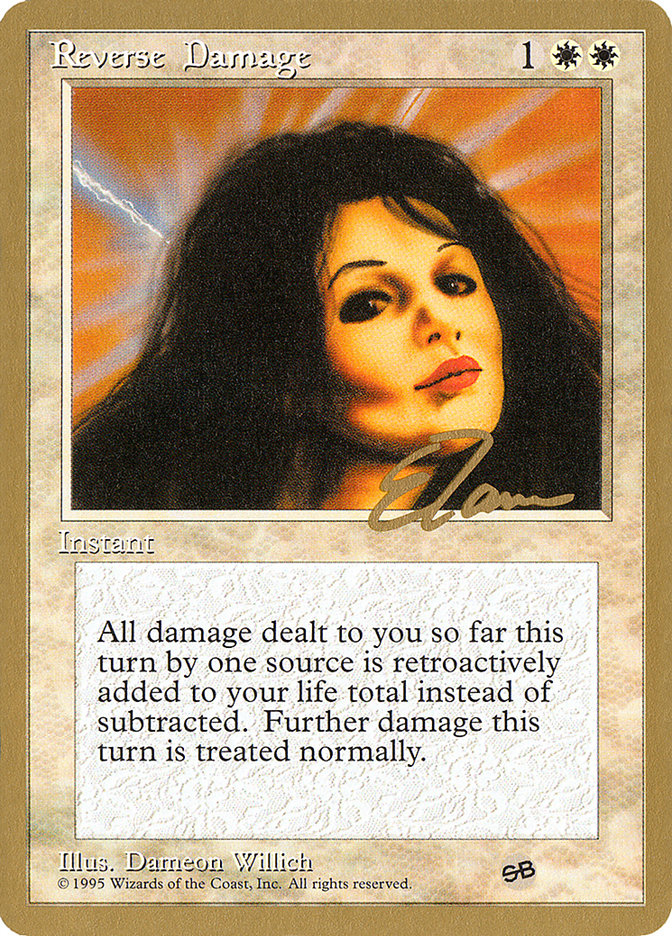 Reverse Damage (Eric Tam) (SB) [Pro Tour Collector Set] | Gate City Games LLC