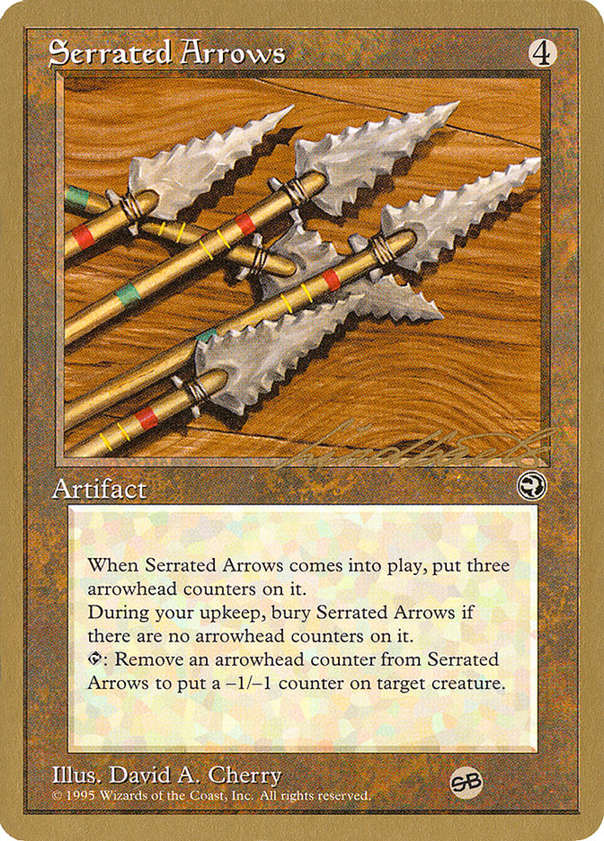 Serrated Arrows (Leon Lindback) (SB) [Pro Tour Collector Set] | Gate City Games LLC