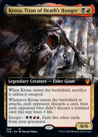 Kroxa, Titan of Death's Hunger (Extended Art) [Theros Beyond Death] | Gate City Games LLC