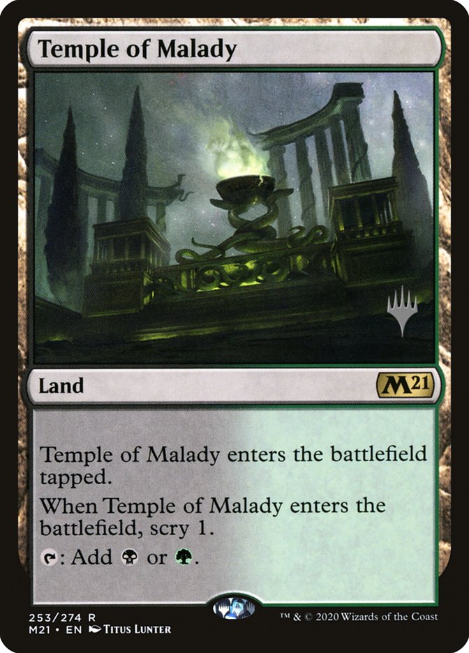 Temple of Malady (Promo Pack) [Core Set 2021 Promos] | Gate City Games LLC