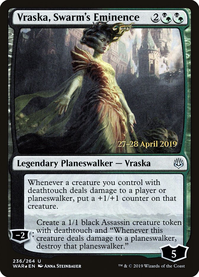 Vraska, Swarm's Eminence  [War of the Spark Prerelease Promos] | Gate City Games LLC