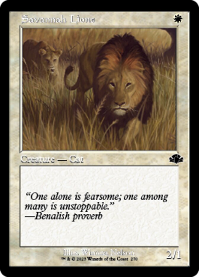 Savannah Lions (Retro) [Dominaria Remastered] | Gate City Games LLC
