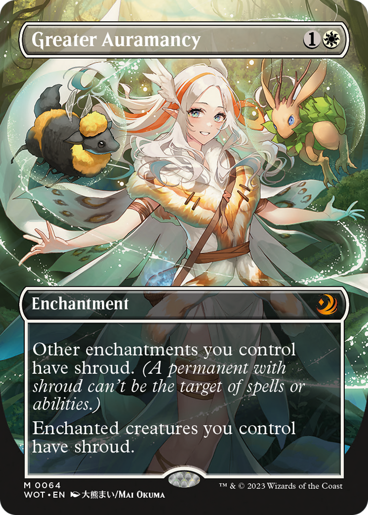 Greater Auramancy (Anime Borderless) [Wilds of Eldraine: Enchanting Tales] | Gate City Games LLC