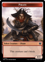 Pirate // Human Soldier Double-Sided Token [Wilds of Eldraine Commander Tokens] | Gate City Games LLC