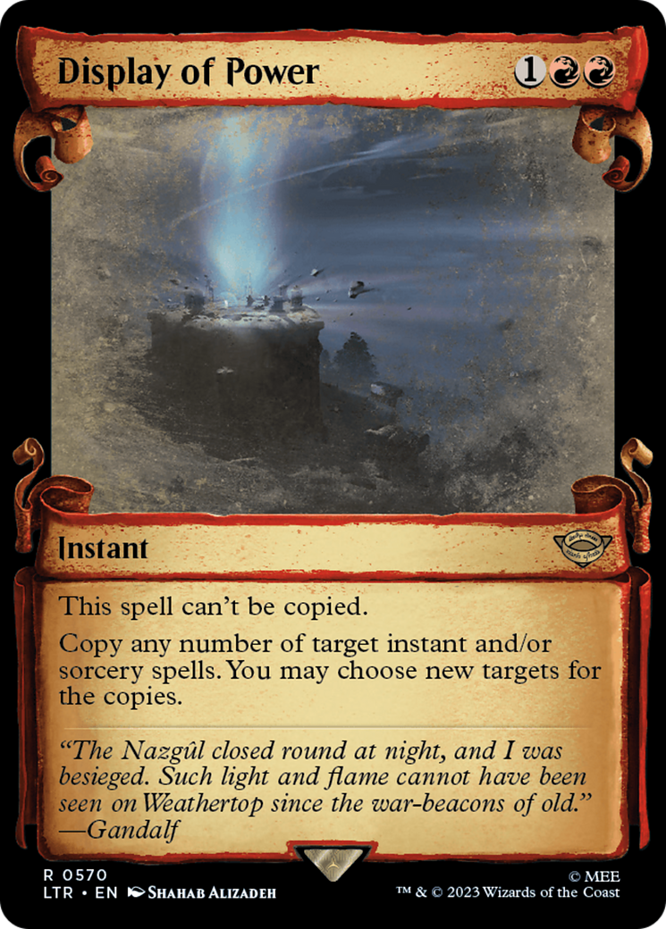 Display of Power [The Lord of the Rings: Tales of Middle-Earth Showcase Scrolls] | Gate City Games LLC