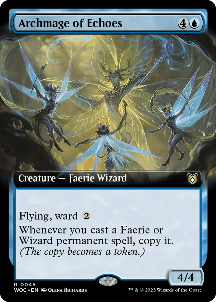 Archmage of Echoes (Extended Art) [Wilds of Eldraine Commander] | Gate City Games LLC