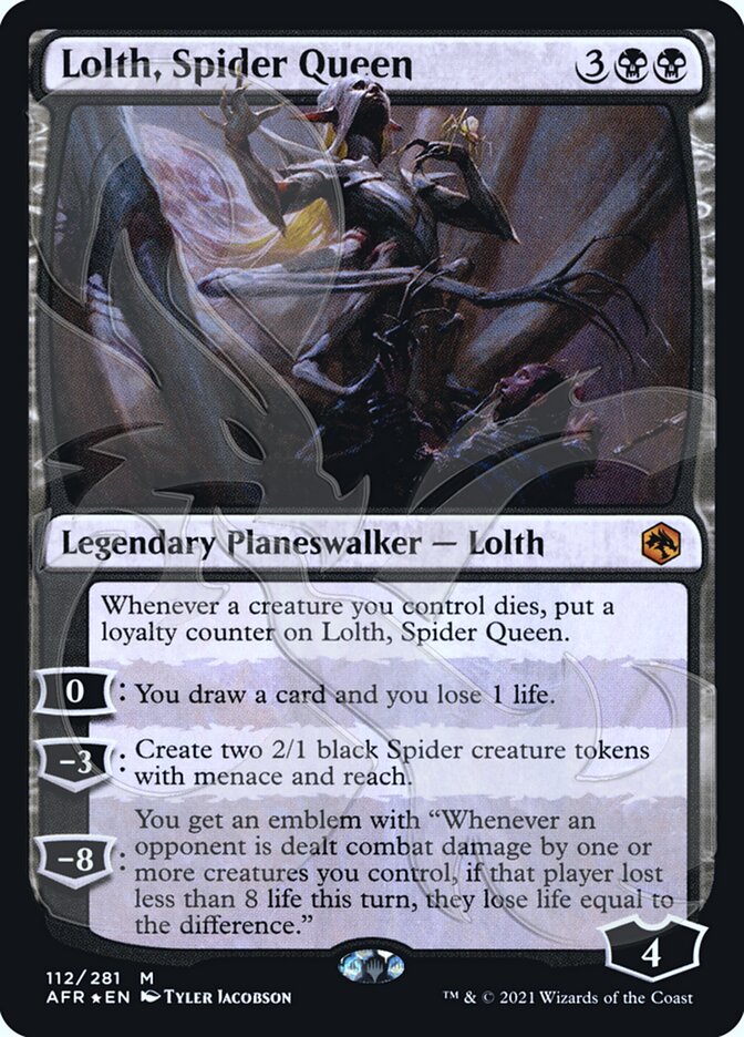 Lolth, Spider Queen (Ampersand Promo) [Dungeons & Dragons: Adventures in the Forgotten Realms Promos] | Gate City Games LLC