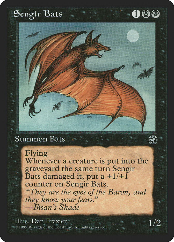 Sengir Bats (Ihsan's Shade Flavor Text) [Homelands] | Gate City Games LLC