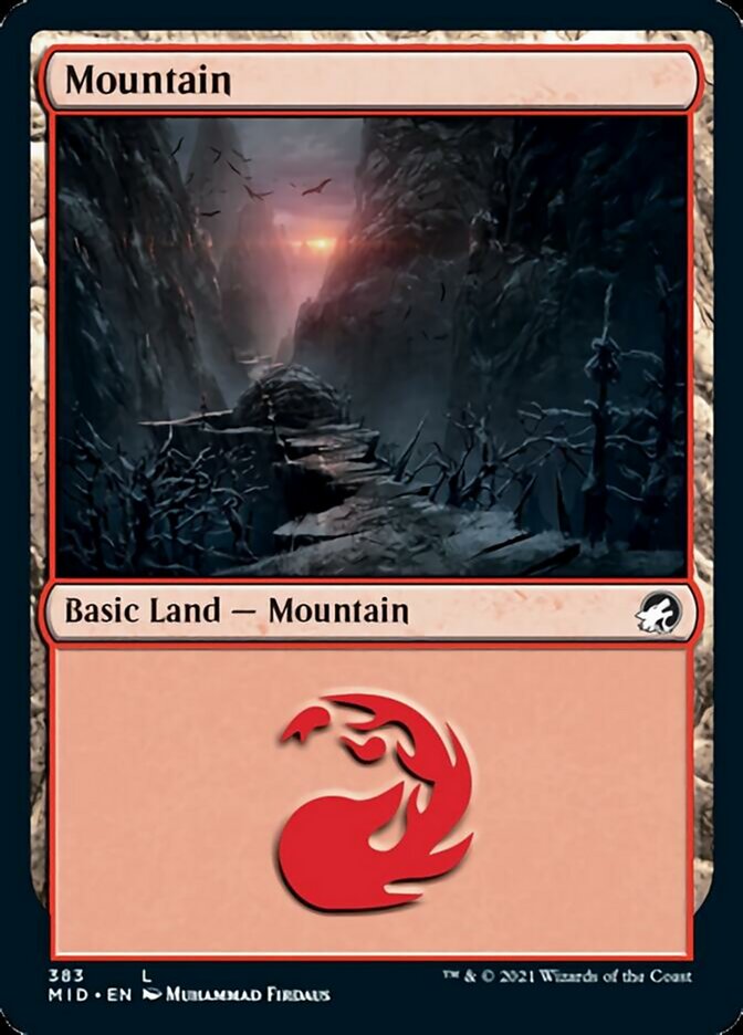 Mountain (383) [Innistrad: Midnight Hunt] | Gate City Games LLC