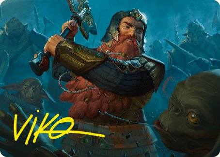 Gimli, Counter of Kills Art Card (10/81) [The Lord of the Rings: Tales of Middle-earth Art Series] | Gate City Games LLC