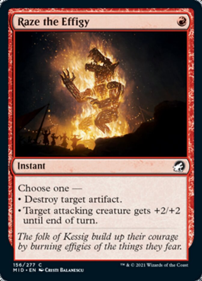 Raze the Effigy [Innistrad: Midnight Hunt] | Gate City Games LLC