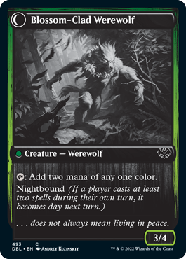 Weaver of Blossoms // Blossom-Clad Werewolf [Innistrad: Double Feature] | Gate City Games LLC