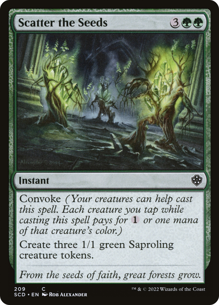 Scatter the Seeds [Starter Commander Decks] | Gate City Games LLC