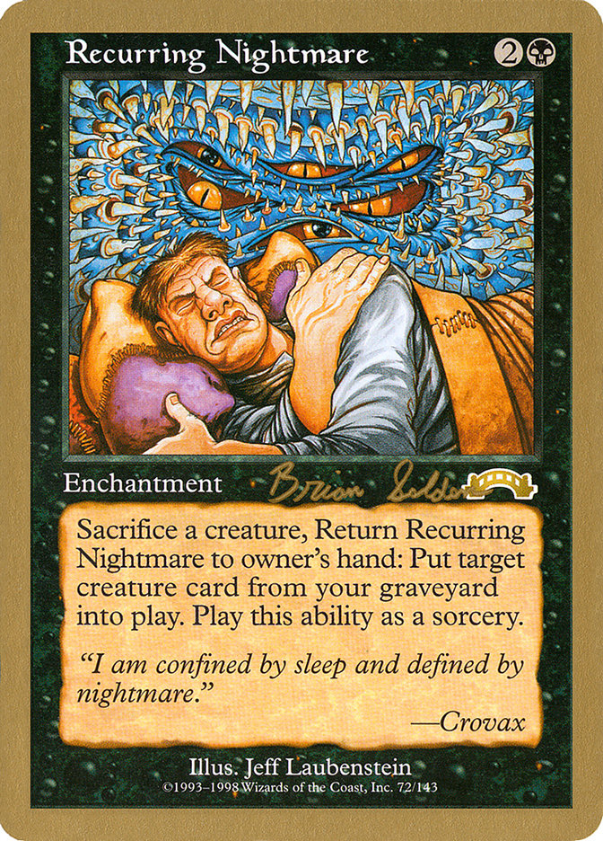 Recurring Nightmare (Brian Selden) [World Championship Decks 1998] | Gate City Games LLC