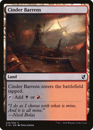 Cinder Barrens [Commander 2019] | Gate City Games LLC