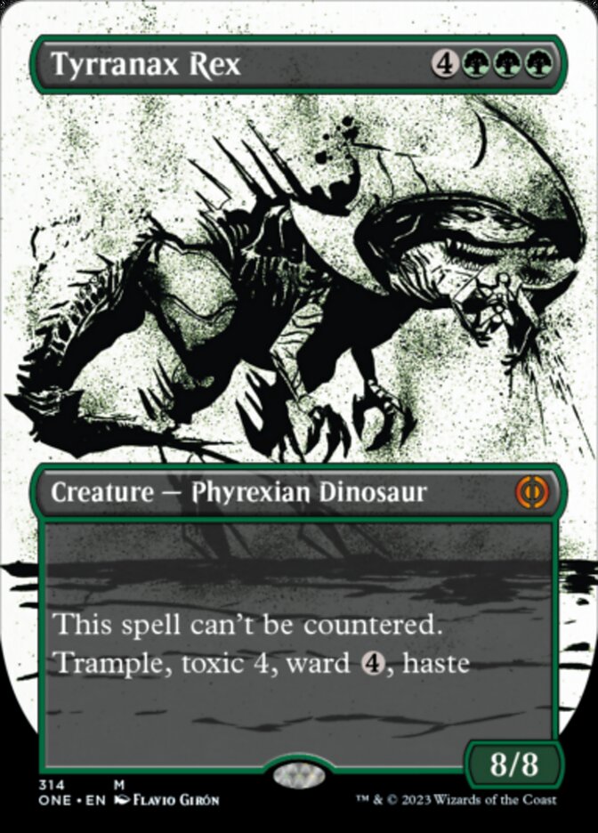 Tyrranax Rex (Borderless Ichor) [Phyrexia: All Will Be One] | Gate City Games LLC