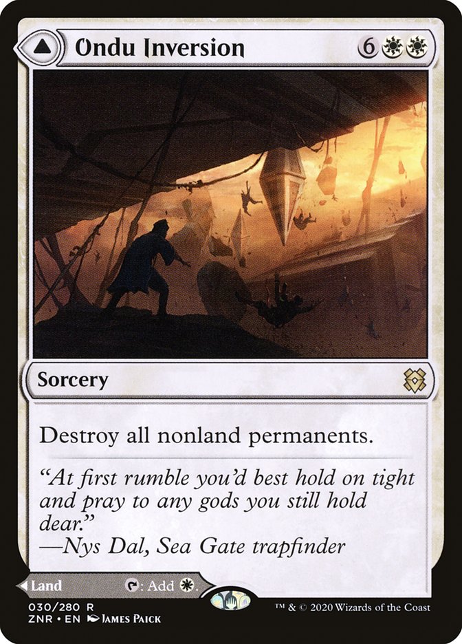 Ondu Inversion // Ondu Skyruins [Zendikar Rising] | Gate City Games LLC