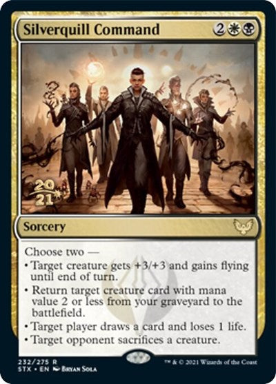 Silverquill Command [Strixhaven: School of Mages Prerelease Promos] | Gate City Games LLC