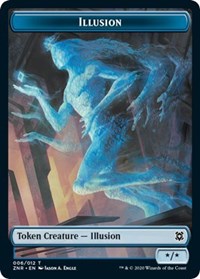 Illusion // Plant Double-sided Token [Zendikar Rising Tokens] | Gate City Games LLC