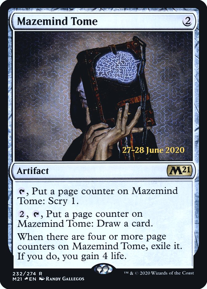 Mazemind Tome  [Core Set 2021 Prerelease Promos] | Gate City Games LLC