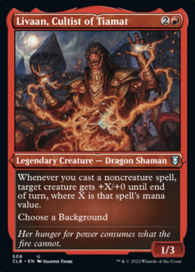 Livaan, Cultist of Tiamat (Foil Etched) [Commander Legends: Battle for Baldur's Gate] | Gate City Games LLC