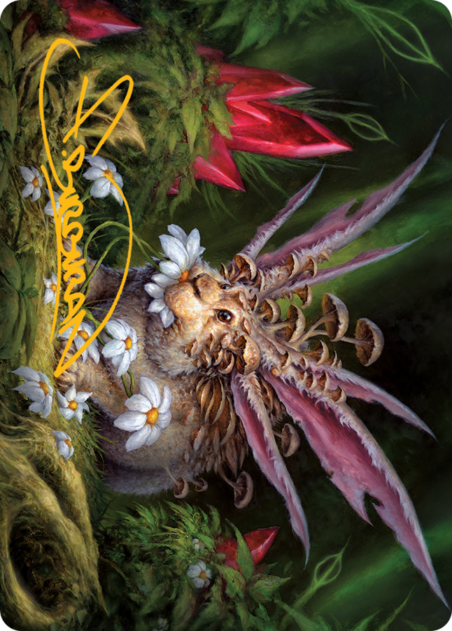 Placid Rottentail Art Card (Gold-Stamped Signature) [March of the Machine Art Series] | Gate City Games LLC