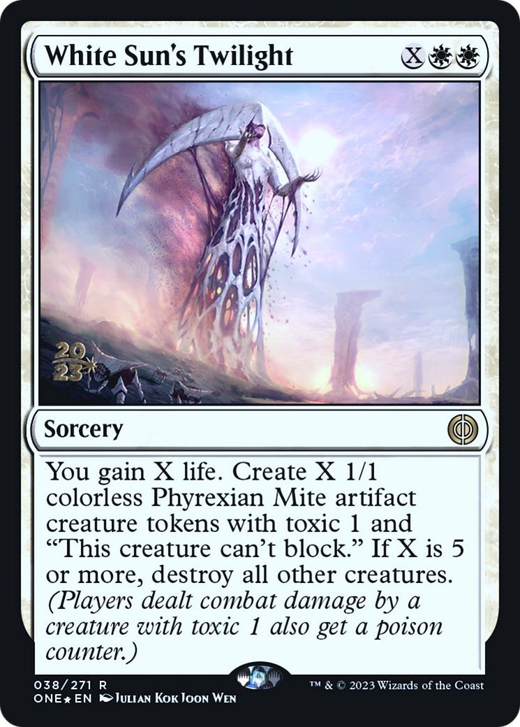 White Sun's Twilight [Phyrexia: All Will Be One Prerelease Promos] | Gate City Games LLC