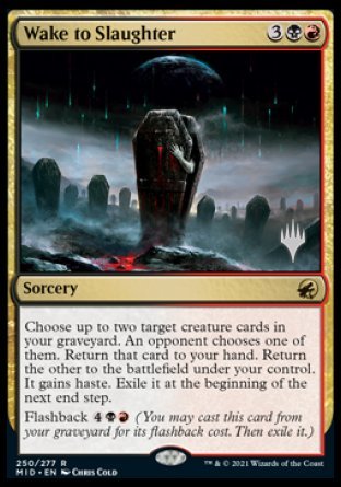 Wake to Slaughter (Promo Pack) [Innistrad: Midnight Hunt Promos] | Gate City Games LLC