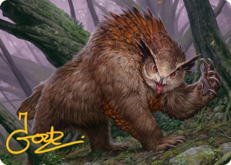 Owlbear Art Card (Gold-Stamped Signature) [Dungeons & Dragons: Adventures in the Forgotten Realms Art Series] | Gate City Games LLC